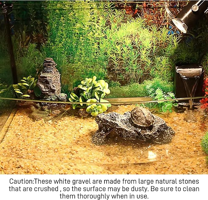 45LB Aquarium Gravel Mix Rocks for Succulent,Cactus Bonsai DIY, Gravel for Terrarium, Fairy Gardening, Top Dressing （6mm-8mm）