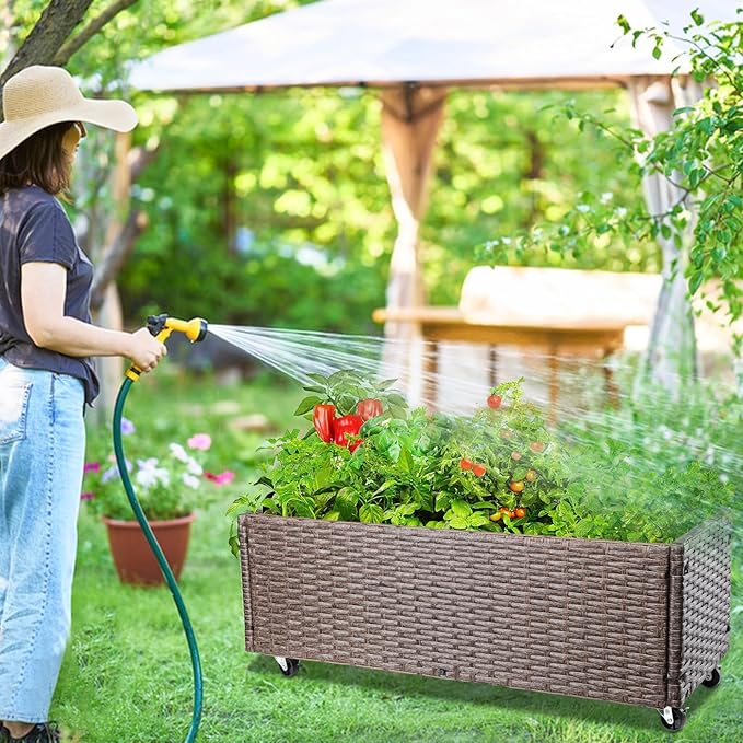 WONDER GARDEN Raised Garden Bed-Planter Box - Elevated Raised Garden Beds Outdoor with Legs for Vegetables Flower Herb Backyard Patio