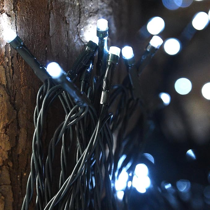 Solar String Lights Outdoor, 2 Pack 240 Led Solar Fairy Lights for Outside Waterproof 170ft Cool White Solar Lights 8 Lighting Mode Solar String Lights for Outside,Garden,Courtyards,Trees