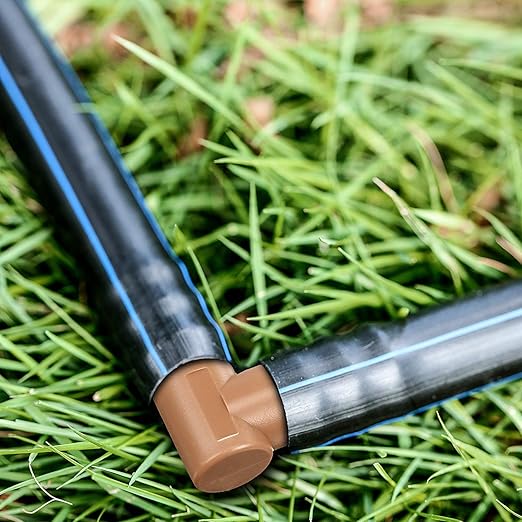 Boao 20 Packs 1/2 Inch Barbed Connector Plastics Drip Irrigation Barbed Hose Connector 17 mm Diameter (Elbow)