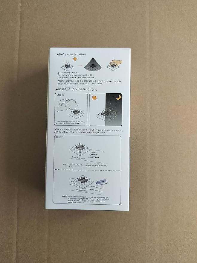 Lacasa Outdoor Solar Light, 4 Pack 30LM IP68 Waterproof Solar Garden Light Auto On/Off Solar Lighting for Stairs Paths Paths Paths Patio Deck Dock, Warm White 2700K