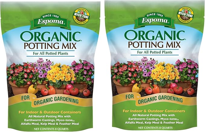 Espoma AP8 8-Quart Organic Potting Mix (2-Pack)
