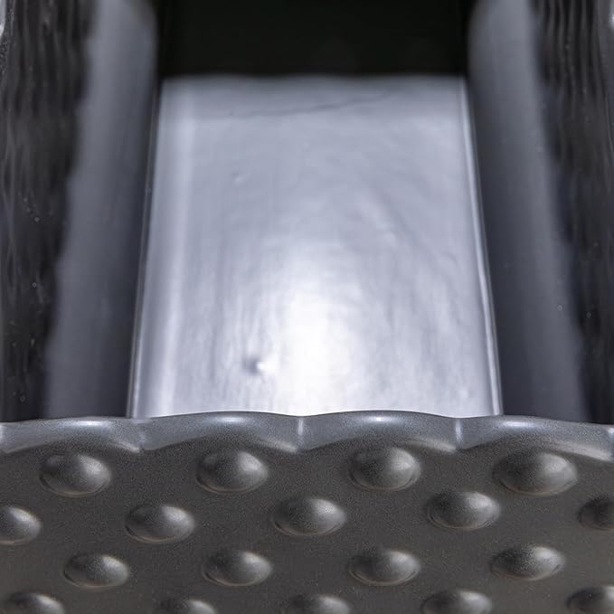 Creative Co-op Ceramic Hobnail Planter with Scalloped Edge and Polka Dots, Black