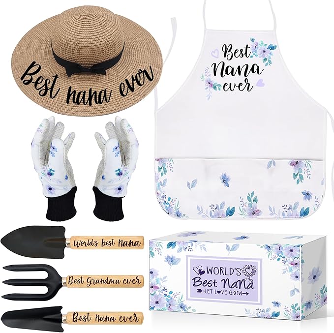 Gifts for Nana,Nana Gifts,Nana Gardening Gifts for Women Garden Tools Kit Outdoor Horticulture Starter Birthday for Nana/Grandma Plant Lover