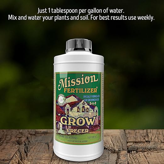 Grow 3-1-2 Organic Liquid Fertilizer, Vegitative, Fish Based, Safe, Organic, All Purpose, Nutrient, Plant Safe (5 Gallon)