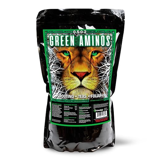 GreenGro Green Aminos, Rooting Stimulator Blend with Amino Acids and Nutrients for Potting Mix, Soils, Cuttings, and Hydroponic Gardens, Organic Plant Food for Indoor and Outdoor Plants