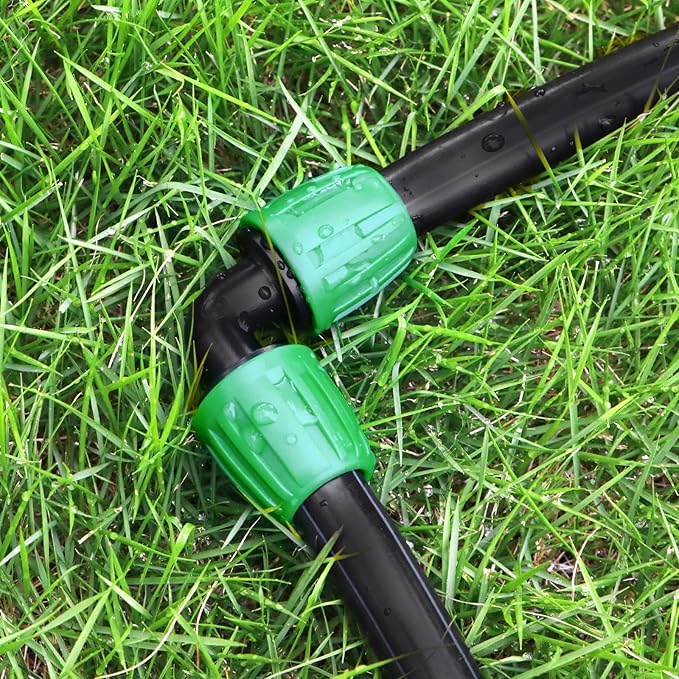 12 Pack 1/2 Inch Drip Irrigation Elbow (1/2" ID x 0.65" OD), Drip Line Irrigation Locked Barbed 90 Degree Elbow for 1/2'' Irrigation Tubing Anti Leak Irrigation System Elbow Fittings