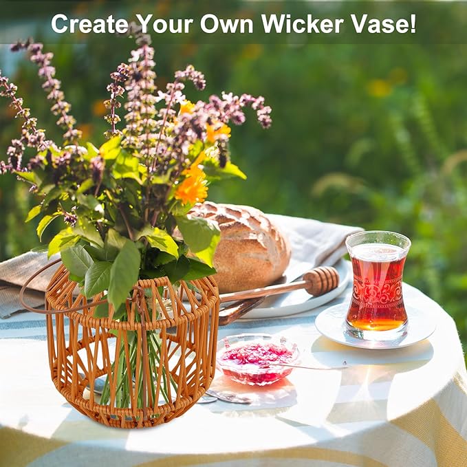 Solar Lanterns,Solar Boho Lanterns Outdoor Waterproof Wicker Lights for Outside Hanging Rattan Lights Outdoor Woven Lamp Decoration for Garden,Yard,Patio,Porch,Trees,Lawn,Pathway,2 Pack