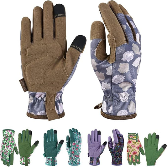 Gardening Gloves for Women and Men, Garden Gloves with Touch Screen, Thorn Proof Puncture Resistant Working Gloves, Gardening Gifts for Women, Size Medium