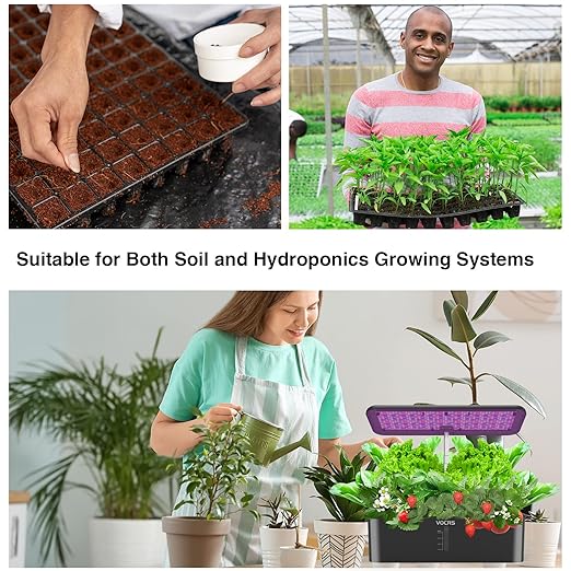 Hydroponic Nutrient Plant Food Supplies - Suitable for Both Hydroponics Growing System and Soil Planting, Compatible with All Indoor Herb Garden Plants Accessories