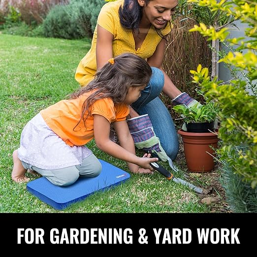 NETANY Extra Thick Kneeling Pad for Gardening, Comfortable Knee Pad Cushion, Extra Large Foam Kneeler Mat for Gardening, Baby Bath, Work, Exercise & Yoga, Mechanic, 17.8 x 11 x 1.5 in, Blue