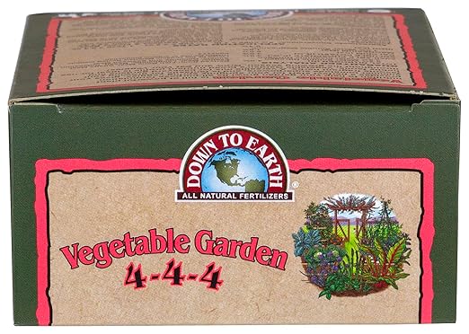 Down to Earth Organic Vegetable Garden Fertilizer 4-4-4, 1lb