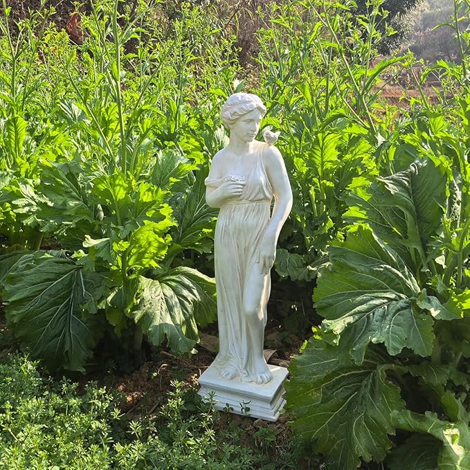 Outdoor Statue, Nymph Sculpture Goddess of Greek Mythology Roman Style for Garden Patio Yard Lawn Porch Decor (Nymph)