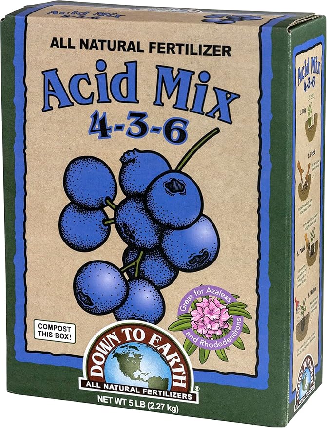 Down to Earth All Natural Acid Mix Fertilizer 4-3-6, 5 lb