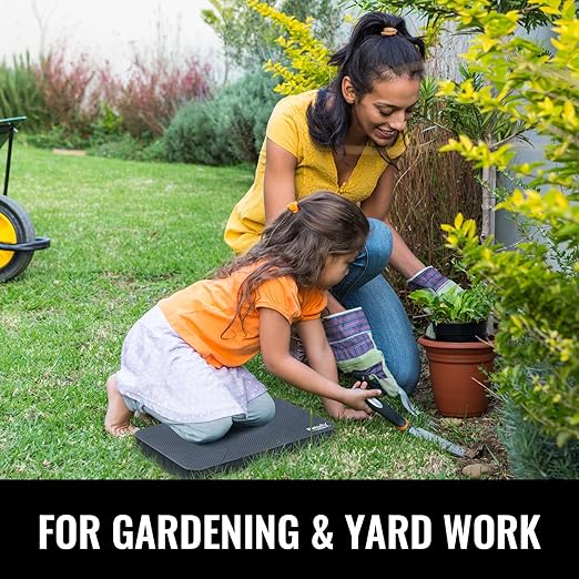 NETANY 2 Pack Extra Thick Kneeling Pad for Gardening, Comfortable Knee Pad Cushion, Extra Large Foam Kneeler Mat for Gardening, Baby Bath, Workout, Exercise & Yoga, Mechanic, 17.8 x 11 x 1.5 in, Black