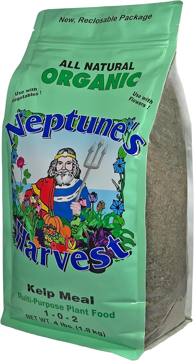Neptune's Harvest Kelp Meal Multi-Purpose Plant Food 1-0-2, 4 lb