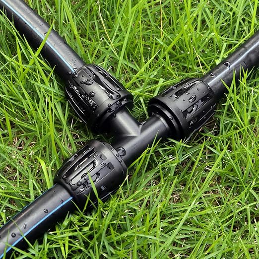 13 Pcs Drip Irrigation Fittings Tee 1/2 Inch, In-Line Barbed Tee Connector For 1/2 Inch Drip Tubing (0.60"-0.65" OD) Drip Line 3 Way T Parts