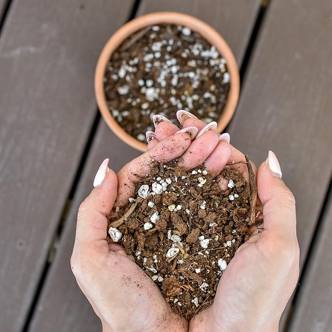 Indoor Herb Planter Potting Mix (8 Quarts), Culinary Herb Potting Soil Mix for Container Gardening