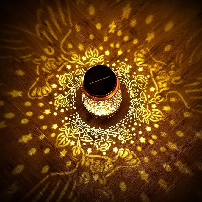 Hummingbird Solar Lanterns Outdoor Waterproof Large Metal Hanging Lantern with 2000mAh Battery, Solar-Powered Garden Lights Decor for Yard, Patio, Backyard - Birthday Gift for Women, Mom, Grandma