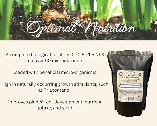 Soil Revival Bloom Booster and Soil Conditioner Pellets. Bat and Seabird Guanos with Rabbit Manure, Worm Castings, and Alfalfa Meal. 3.5lb Bag