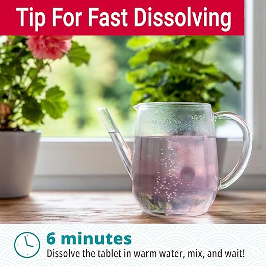 Plant Food for Houseplants - 3 Packs Pink “Start Boosting” Mineral Tablets; Nitrogen Rich Fertilizer; Indoor/Outdoor Plant Food for High Impact Growth; Garden, Tree and House Plant Fertilizer