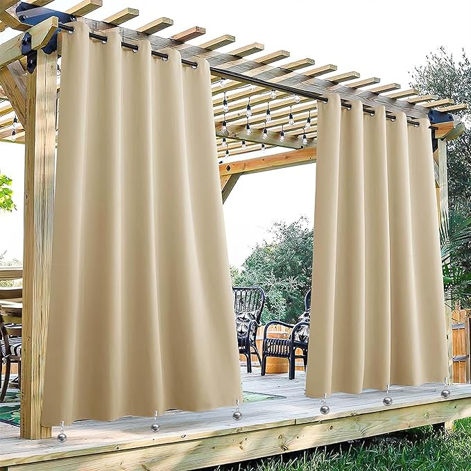 20 Pack Heavy Duty Curtain Weights for Outdoor, Stainless Steel Drapery Clip Keepping Curtain Panel Straight, Keep Outdoor Curtain Flag from Waving, Help Weigh Down Sun Curtain Tablecloth Garden Flag