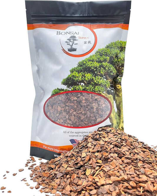 Pine Bark Nugget Fines | 2qt | ¼” Particle Size | Great for Bonsai, Succulents, Cactus, Orchids| The Bonsai Supply