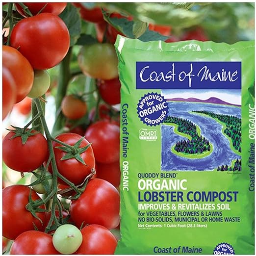 Coast of Maine Quoddy Blend, 1 cu ft (Pack of 2) Organic and Natural Compost Blend with Lobster and Crab - Improves and Revitilizes Soil