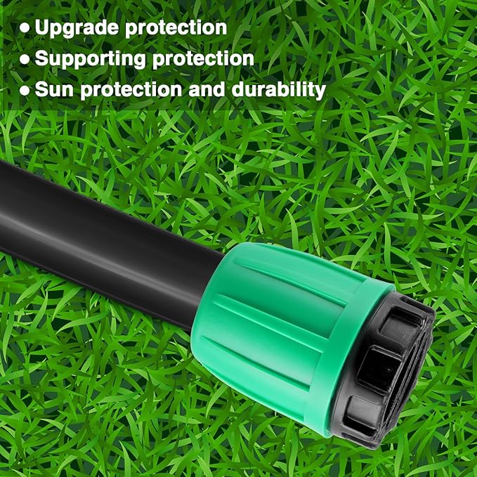 16 Pcs 1/2 inch Irrigation Fittings End Plugs For (1/2" ID x0.6-0.63" OD) 16mm Drip Tubing Connectors (Green and Blue)