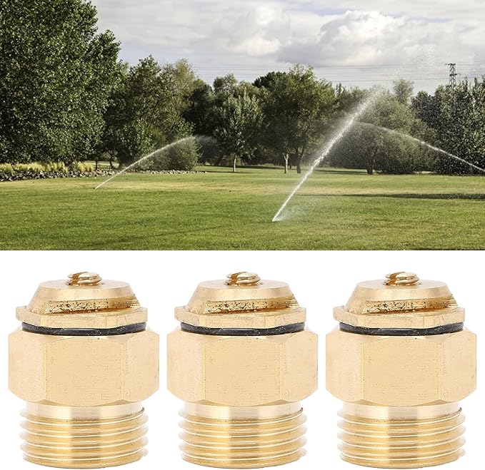 3PCS G1/2 Refraction Sprinkler Nozzle, Adjustable Copper Micro Sprinkler Head Garden Irrigation Accessories, for Watering Lawns, Plants, Flowers, Vegetables
