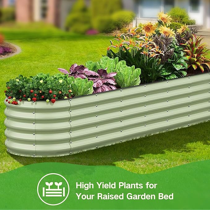 Lush&Dew Raised Garden Bed Seed Bank, 32 Varieties Non-GMO Seeds of Vegetables, Herbs, Flowers, Fruits, Gardening Gifts, Emergency Supplies, Survival Gear Food