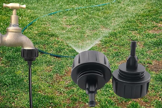 3/4 Inch Female Pipe Thread to 1/4 Inch Drip Irrigation Tubing Adapter: 12pcs 1/4 In. Barbed Drip Line x 3/4 In. Irrigation Hose Connectors 3/4" Garden Hose to 1/4" Drip Tubing Drip (1/4 Inch)