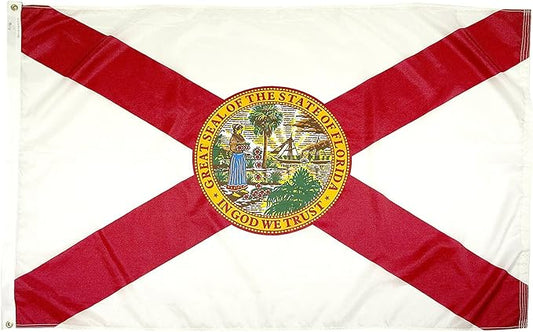FlagSource Florida Nylon State Flag, Made in USA, 6x10'