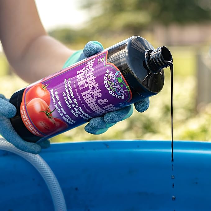 Microbe Life Hydroponics Vegetable & Fruit Plant Growth Yield Enhancer Supplement, Plant Nutrients for Better Growth and Yield, Use with Any Feeding Systems Including Hydroponics or Soil, 2.5 Gallons