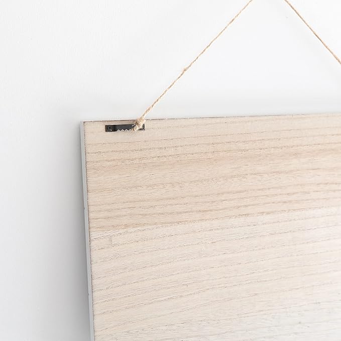 COLLECTIVE HOME - Garden Decor with Tools, Inspirational Wood Hanging Signs, Garden Tools Set - 3 Piece, Out Door Decor with Hooks, Home is Where My Plants are, 15.75"x9.5" (White)