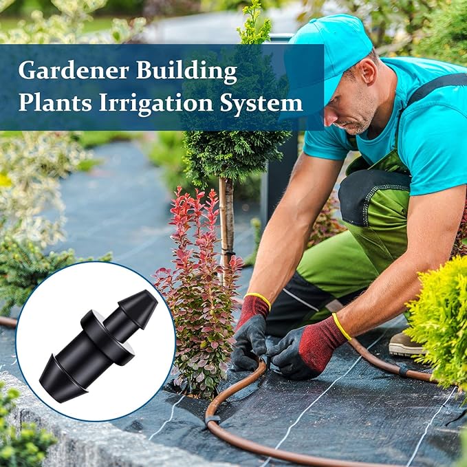 150 Pieces Drip Irrigation goof plug 1/4 1/2 Drip Irrigation Tube End Closure Hole Plugs for Home Garden Pipe Supplies