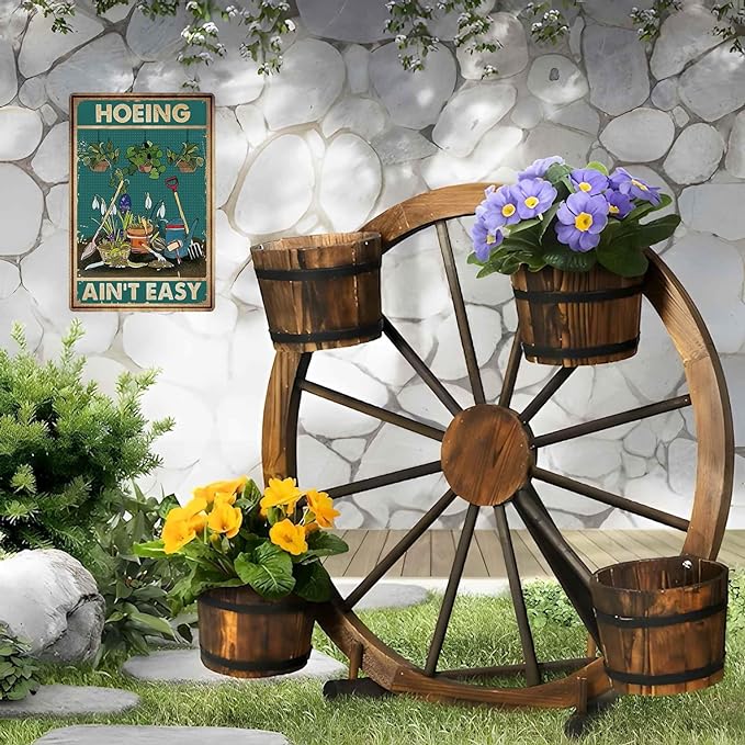 Artlunar Funny Garden Sign Outside Decor Gift For Gardener, 12" x 8" (980)