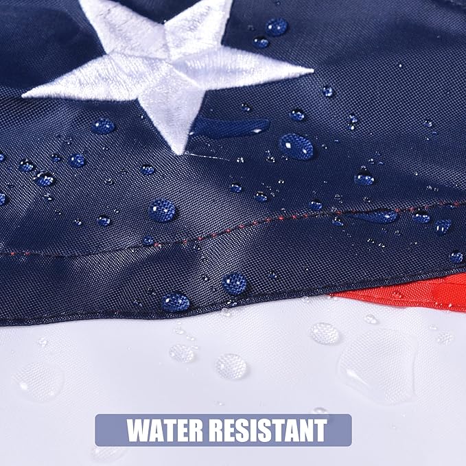 Ohio State Flag 4x6 Ft, Deluxe Embroidered Heavy Duty Polyester Durable OH Outside Flags, Indoor/Outdoor, Sewn Stripes and Brass Grommets