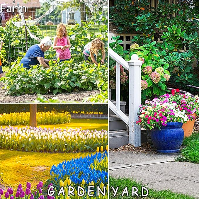 5 Pack Stainless Weeding Artifact Uprooting Weeding Tool, Stainless Steel Forged Weed Puller 5 Teeth Dual Purpose Weeder, Hand Weeder Tool for Gardening with Long Handle