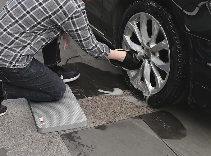 Kneeling Pad Thick Extra Large High Density Foam Comfort Kneeling Pad for Work Gardening Yoga Exercise Garden Knee Pad Gray, 1 Pack