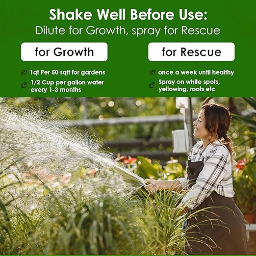 Organic Liquid Fertilizer Concentrate from Worm Castings. Non-Toxic, All-Purpose, Plant Food for Gardens, Vegetables, Fruits, Houseplants, Seed Starters, and Ornamentals. Makes 8 Gallons.