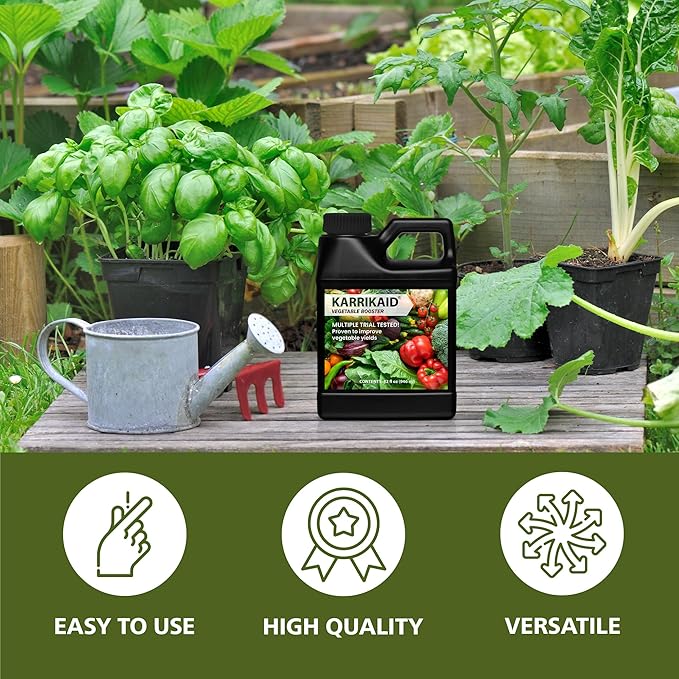 Vegetable Booster for Liquid Plant Food with Vegetables or Tomato Fertilizer Works as a Root Booster for Garden Soil - 32 fl oz