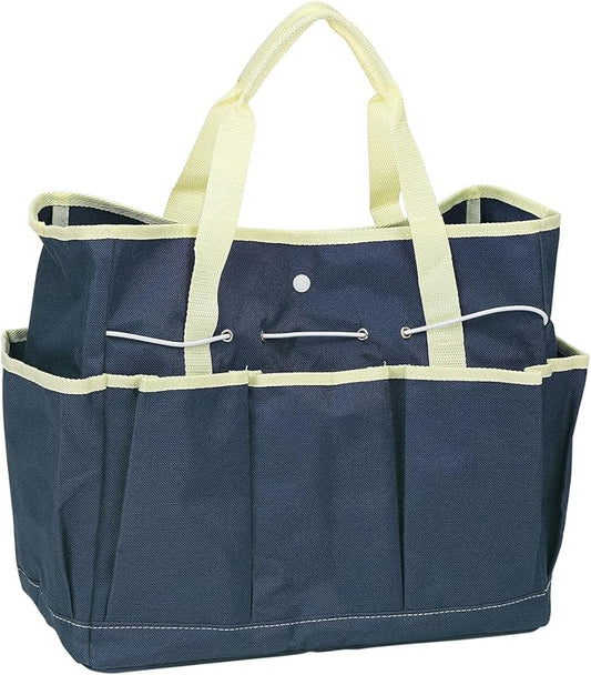 HARFINGTON Garden Tool Bag 14" x 6.7" x 12" Large Oxford Waterproof with Pockets Garden Tote Bag Gardening Plant Tool Organizer Storage Carrier Store for Outdoor Women Men, Blue