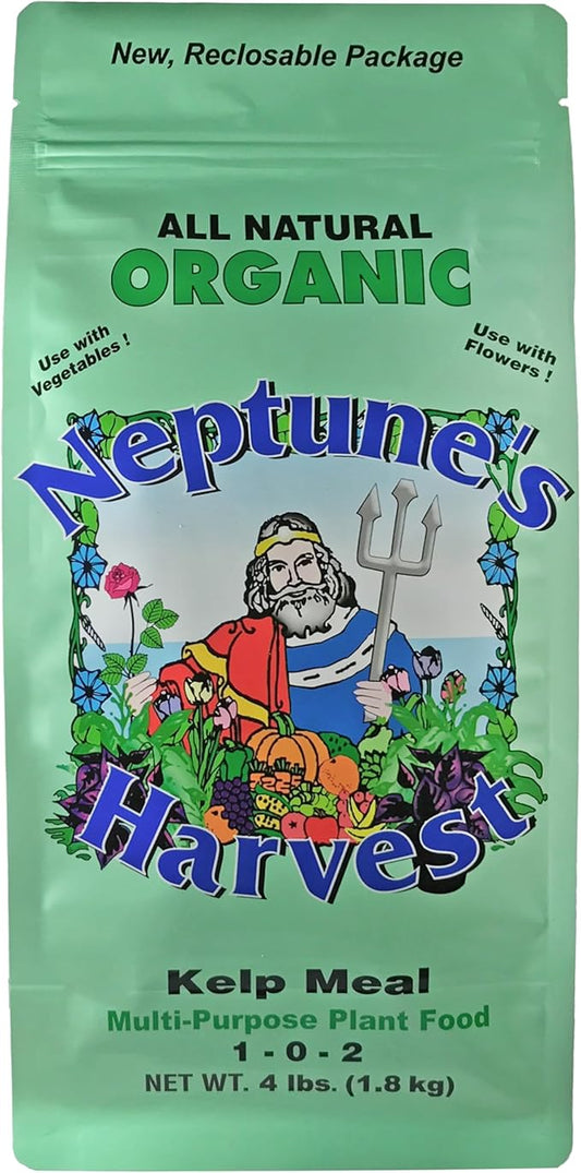 Neptune's Harvest Kelp Meal Multi-Purpose Plant Food 1-0-2, 4 lb