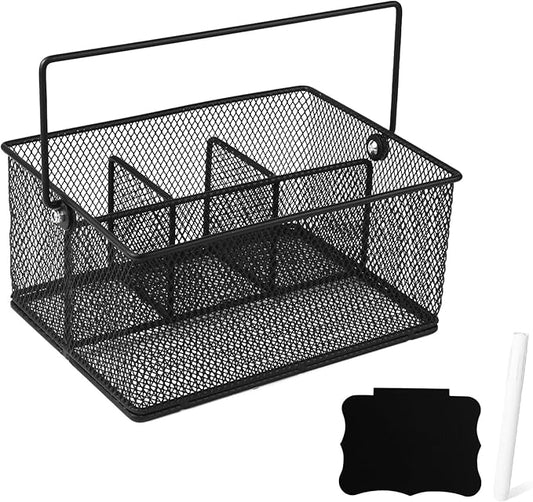 Garden Tool Basket Metal Mesh Gardening Kit Organizer Garden Hand Tools Arrange and Display Storage - Gardening Gifts for Women Men 10" L x 7" W x 4.75" H for Pruning Shears, Cultivator, Gloves