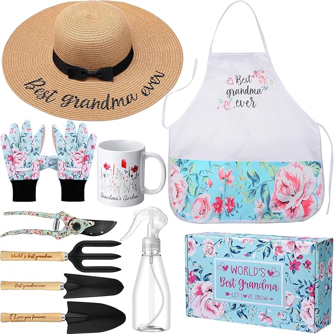 Gifts for Grandma Mothers Day Garden Gifts for Granny Best Grandma Garden Plant Lover Tool Set