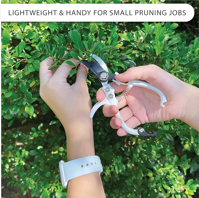 Bypass Pruning Shears Hand Pruner Garden Trimming Scissors Plant Trimmers Herb Snips Flower Clippers Ergonomic Handle Modern Garden Tools