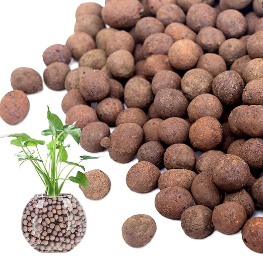 Calofulston 7LB Expanded Clay Pebbles for Plants, Leca Clay Balls for Indoor Plants, Drainage, Orchid Potting Mix, Soil Amendment, Easy Reusability, 4-16mm