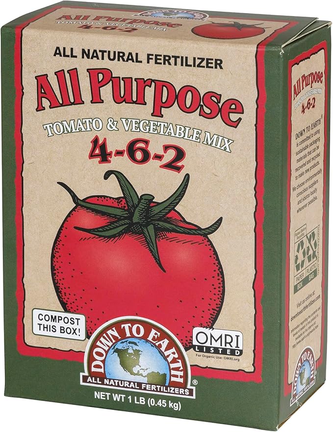 Down to Earth Organic All Purpose Fertilizer Mix 4-6-2, 1 lb