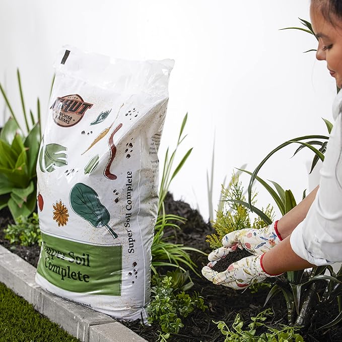 Brut Organic Potting Soil – 1 CF – Everything Your Plants Need in one Bag. Indoor and Outdoor Container Plants. 8 Pack